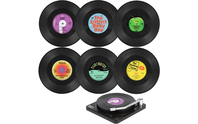 Posavasos de 6 vinilos