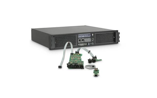 Ram Audio W 9000 DSP E Amplificador de PA 2 x 4400 W 2 Ohmios con Módulo DSP + Ethernet