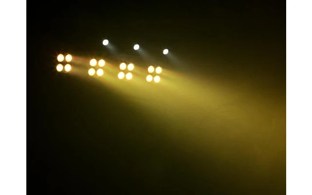 Juego de iluminación LED compacto - 16 x 8W RGBW 4-in-1 + 4x Estroboscopio LED de 1W