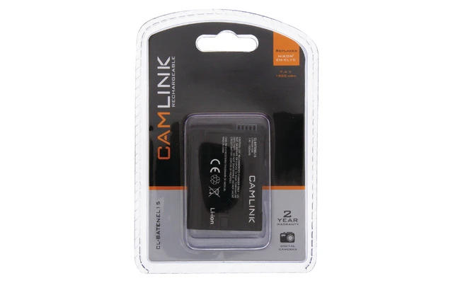 Batería recargable de 7.4 V y 1920 mAh para cámaras digitales - Camlink CL-BATENEL15