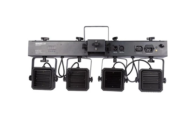 Juego de iluminación LED compacto - 16 x 8W RGBW 4-in-1 + 4x Estroboscopio LED de 1W