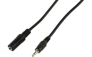 Cable 3.5mm estéreo macho - 3.5mm estéreo hembra 2.50 m