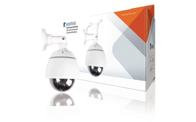 Cámara Simulada tipo Domo IP44 Blanca - König SAS-DUMMY210W