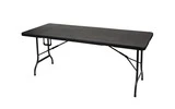 Mesa plegable - Imitación madera - 180 x 75 x 74 cm