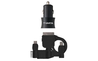 VARTA Set de cargador USB de coche