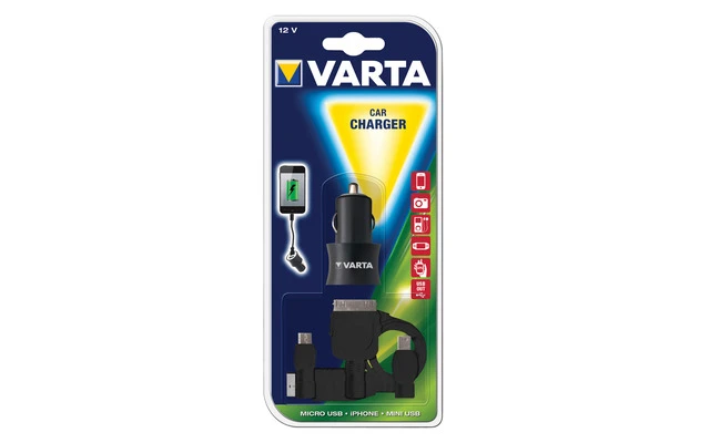 VARTA Set de cargador USB de coche