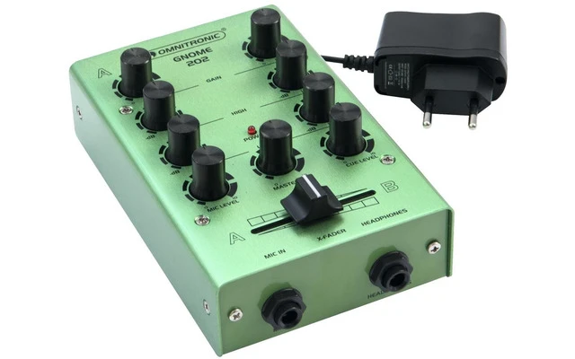 Omnitronic Gnome 202 Mini Mixer green