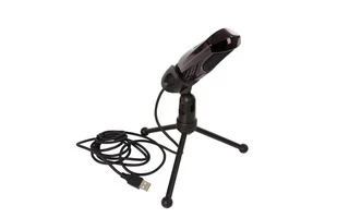 Micrófono USB con pie de sobremesa