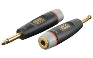 Adaptador Jack 6.35m macho a Jack 6.35 hembra