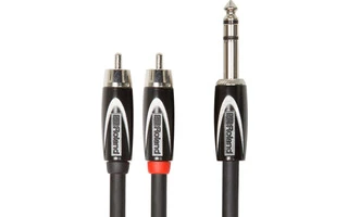 Roland RCC-10-TR2R V2 Cable serie Black doble rca a jack estéreo 3 m