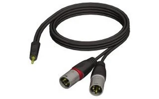 Adam Hall - Cable Jack 3.5 mm macho stereo a 2xXLR macho 3m