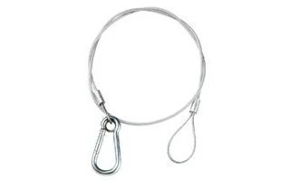 Cable de seguridad con protección PVC / carga MÁX 20 Kg