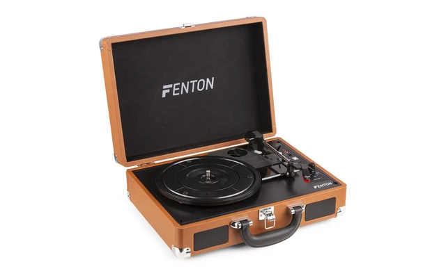 Fenton RP115F Record Player Brown
