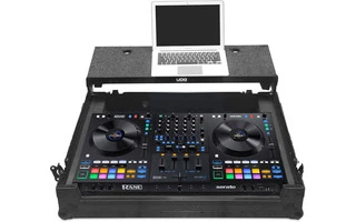 UDG Ultimate Flight Case Rane Four Black Plus (Estante portátil + Ruedas)