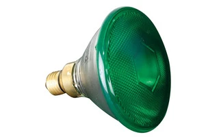 Bombilla halógena Sylvania 80W / 240V , PAR38 , E27 , FL 30°, Verde