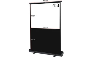 Pantalla para proyector manual 60" - 4:3 / 16:9 - 1.2 x 0.9 Metros - Posición ajustable y tela u