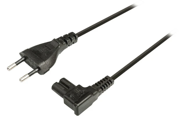 Cable de Alimentación Euro Euro macho - IEC-320-C7 Negro