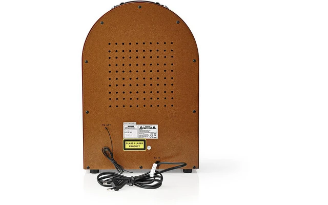 Radiogramola de Sobremesa - Radio FM/AM y Reproductor de CD - 3 W - Marrón