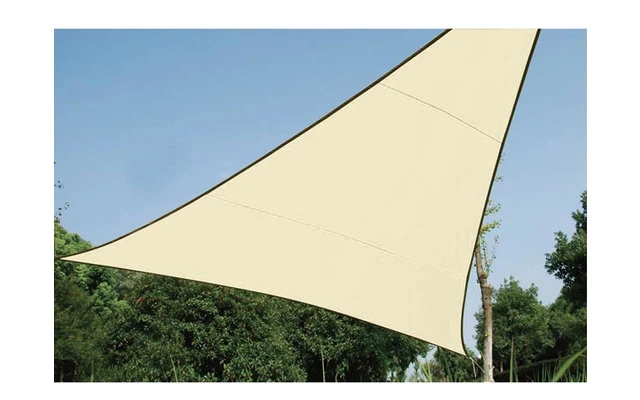 Vela de sombra triangular - 5 x 5 x 5m, COLOR: BEIGE
