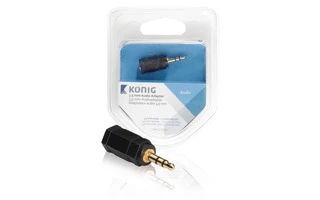 Adaptador de audio de 3,5 mm de macho de 3.5 mm a hembra de 2,5 mm
