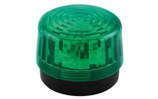 LÁMPARA ESTROBOSCÓPICA CON LEDs - COLOR VERDE - 12 VDC - ø 100 mm