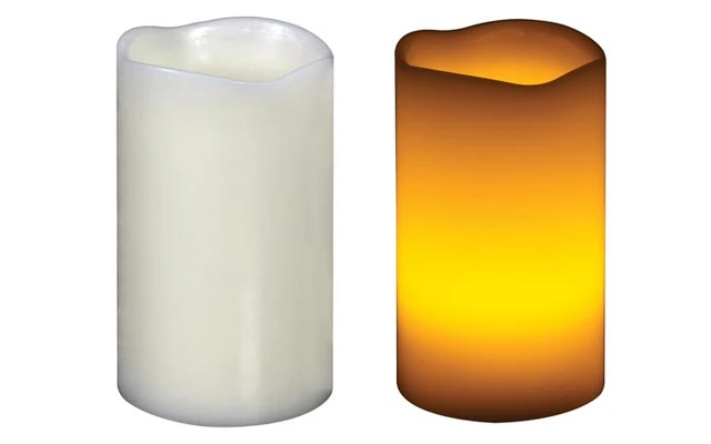 Vela de cera con LED