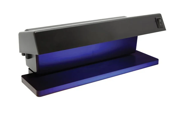 Detector de billetes falsos 230V con 2 bombillas UV
