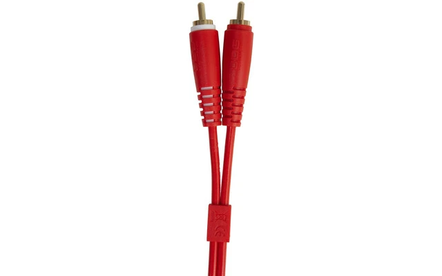 UDG Ultimate Audio Cable Set RCA Straight - RCA Angled Red 3m