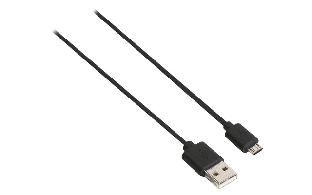 Cable Micro USB 2.0 USB A macho - Micro USB B macho de 1,00 m en color negro - Sweex SMCA0202-00