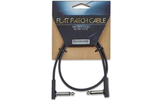 RockBoard Flat Patch Cable Black 45 Cm