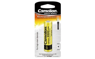 LITHIUM-ION 3.7 V - 2600 mAh BATERÍA RECARGABLE, TIPO CILÍNDRICO