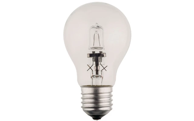 Bombilla halógena clásica GLS E27, 18 W, 205 lm, 2800 K