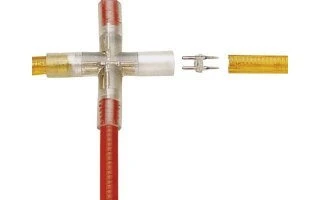 Conector en forma de "X" Manguera Luminosa - Resistente al agua