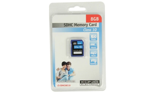 Tarjeta de memoria SDHC Clase 10 de 8 GB