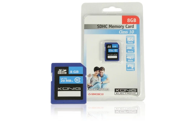 Tarjeta de memoria SDHC Clase 10 de 8 GB