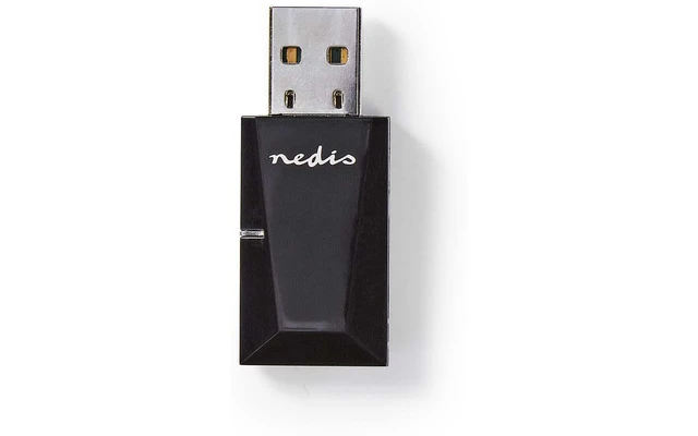 Adaptador de Red Inalámbrico - N300 - 2,4 GHz - Negro - Nedis WSNWM300BK