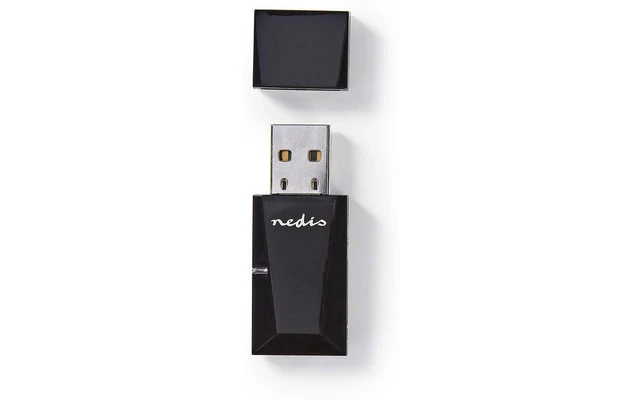 Adaptador de Red Inalámbrico - N300 - 2,4 GHz - Negro - Nedis WSNWM300BK