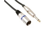 Cable XLR Profesional, XLR Macho a Jack Mono Macho 6.35mm (3m)