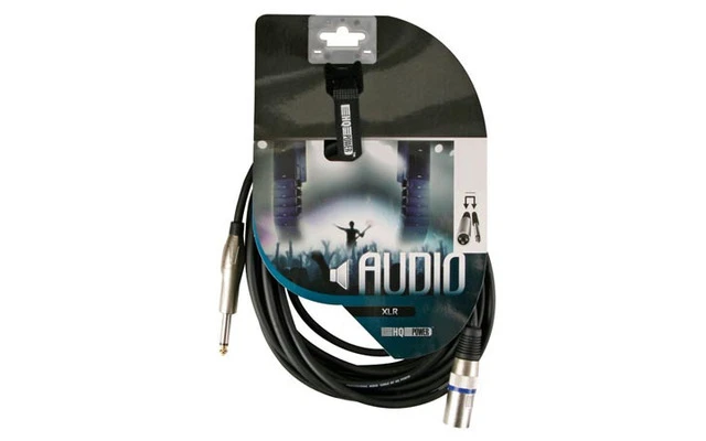 Cable XLR Profesional, XLR Macho a Jack Mono Macho 6.35mm (3m)