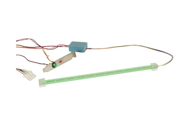 JUEGO CON BARRA LED INTERMITENTE PARA TUNING PC - COLOR VERDE