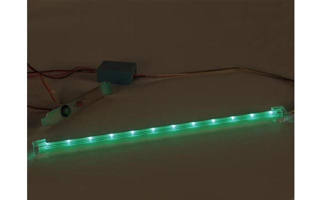 JUEGO CON BARRA LED INTERMITENTE PARA TUNING PC - COLOR VERDE