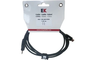 Foto de EK Audio Cable USB-C a Minijack estéreo 1,8 m