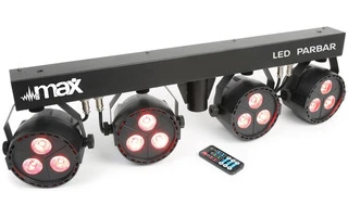 Max LED PARBAR con 4 focos 3x 4 en 1 RGBW