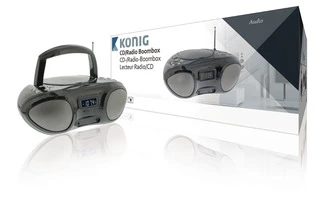 Reproductor portátil de CD y radio FM/AM - König HAV-BB100BL
