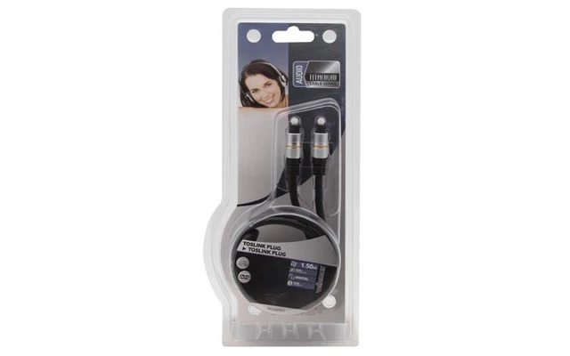 CONECTOR TOSLINK MACHO A CONECTOR TOSLINK MACHO / PROFESIONAL / 1.50m