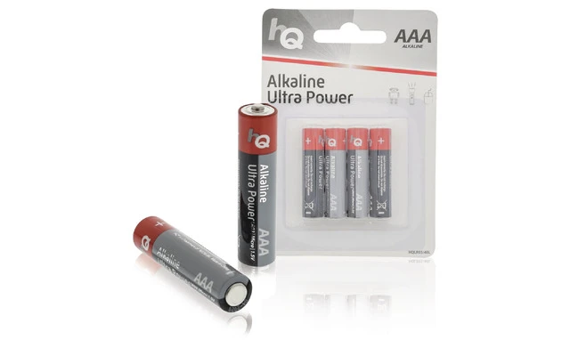 Blíster de 4 pilas alcalinas AAA - HQ HQLR03/4BL