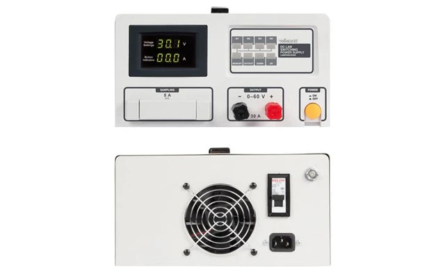 Fuente de alimentación conmutada DC para laboratorio 0-60 VDC / 0-30 A Máx con pantalla LED
