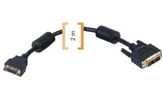 Conector : DVI macho 19 pin a DFP macho 20 pin - 2 metros