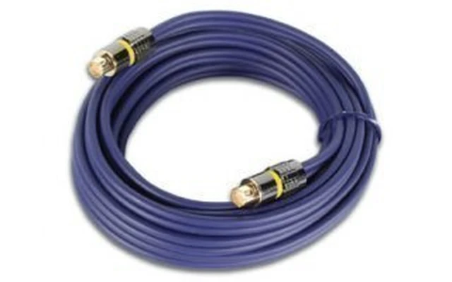 Cable vídeo SVHS,2 x conector macho mini-din 4 polos, 5 metros,dorados