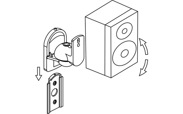 Soportes altavoz satelite - Fonestar SAL-623N